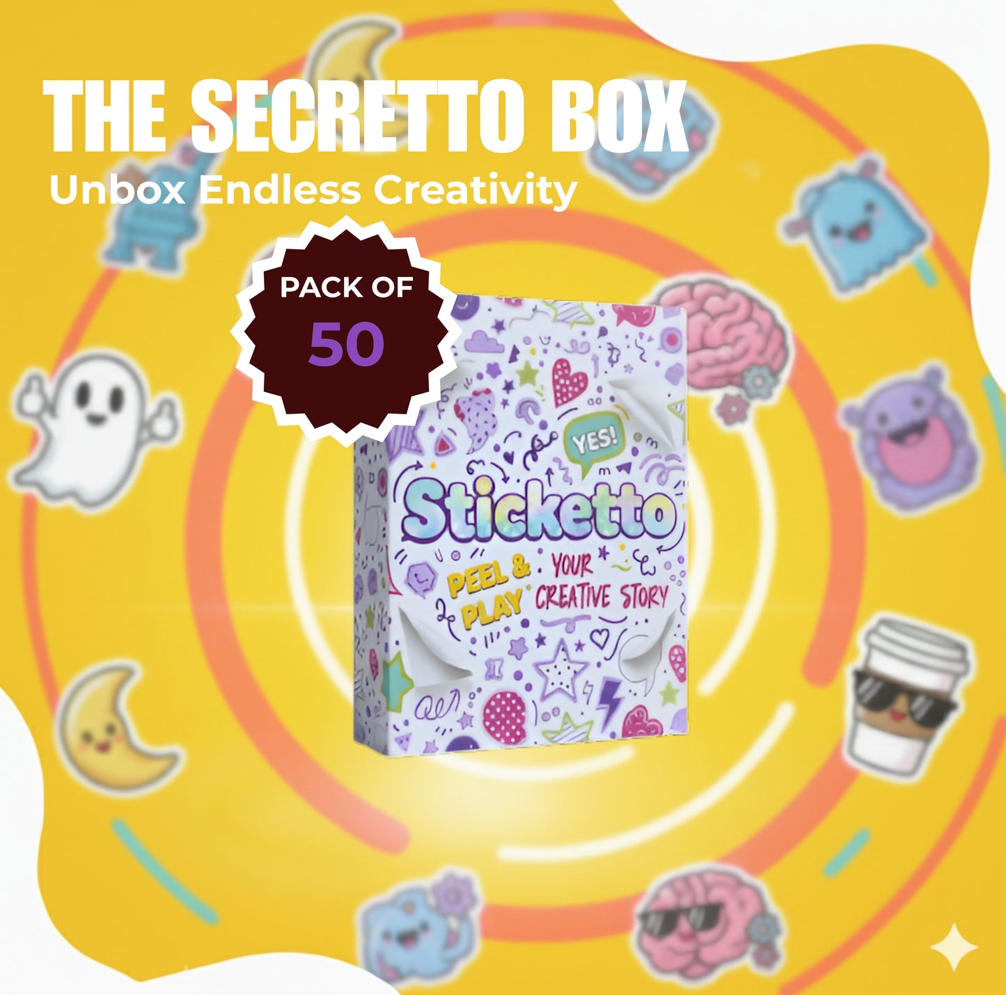 Secretto Box (50 Random Stickers)