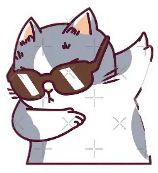 Funny Cat Sticker