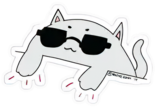Meme Cat Edition Chill Kitty Sticker