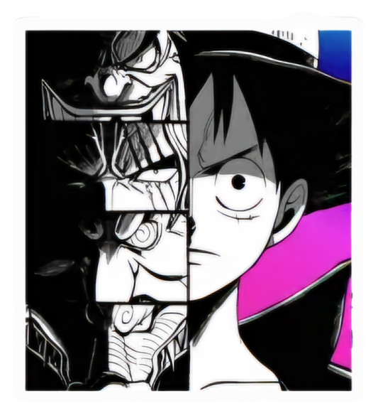 Dual Character Anime Sticker