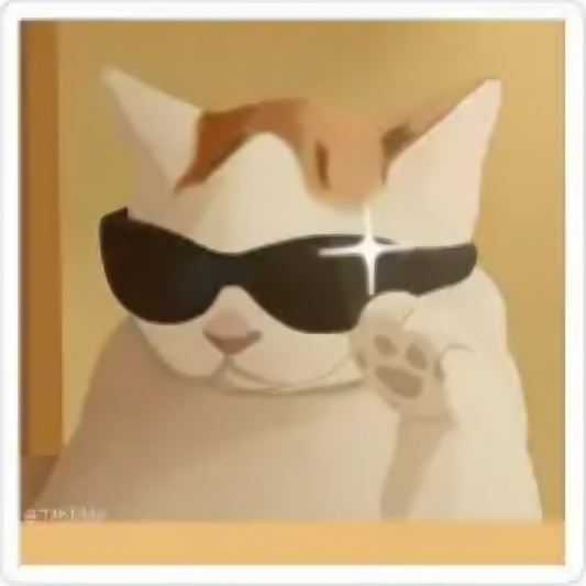 Attitude Cat Sticker